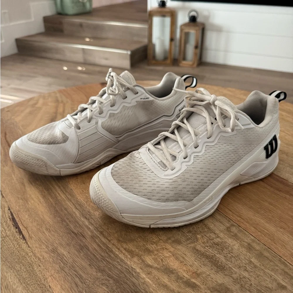 Wilson Pro Rush 4.5 White Tennis Shoes 11.5 Wide - Picture 2 of 4